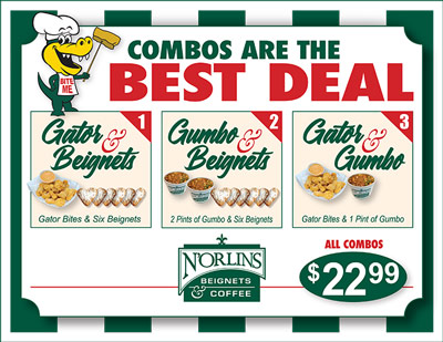 Combo deals at N'Orlins Cafe