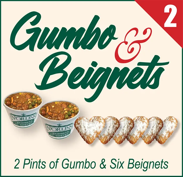 N'Orlins Gumbo and Beignets Combo
